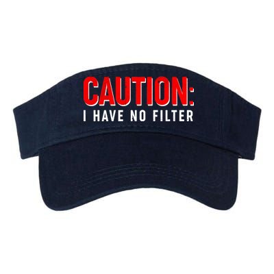 Caution I Have No Filter Valucap Bio-Washed Visor