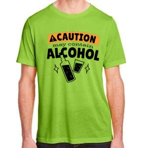 Caution May Contain Alcohol Adult ChromaSoft Performance T-Shirt