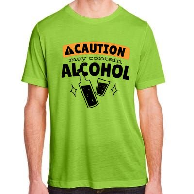 Caution May Contain Alcohol Adult ChromaSoft Performance T-Shirt