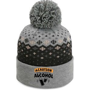 Caution May Contain Alcohol The Baniff Cuffed Pom Beanie