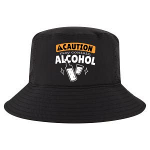 Caution May Contain Alcohol Cool Comfort Performance Bucket Hat