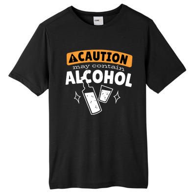 Caution May Contain Alcohol Tall Fusion ChromaSoft Performance T-Shirt