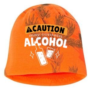 Caution May Contain Alcohol Kati - Camo Knit Beanie