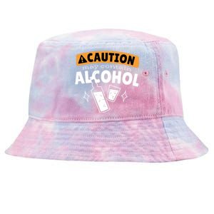 Caution May Contain Alcohol Tie-Dyed Bucket Hat