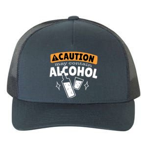 Caution May Contain Alcohol Yupoong Adult 5-Panel Trucker Hat