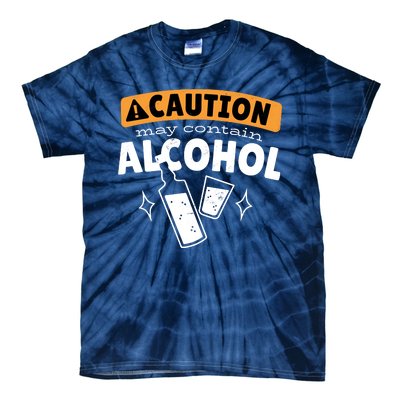 Caution May Contain Alcohol Tie-Dye T-Shirt