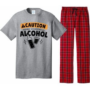 Caution May Contain Alcohol Pajama Set