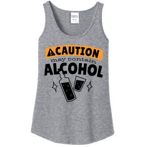 Caution May Contain Alcohol Ladies Essential Tank