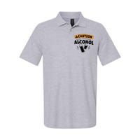 Caution May Contain Alcohol Softstyle Adult Sport Polo