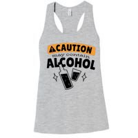 Caution May Contain Alcohol Women's Racerback Tank