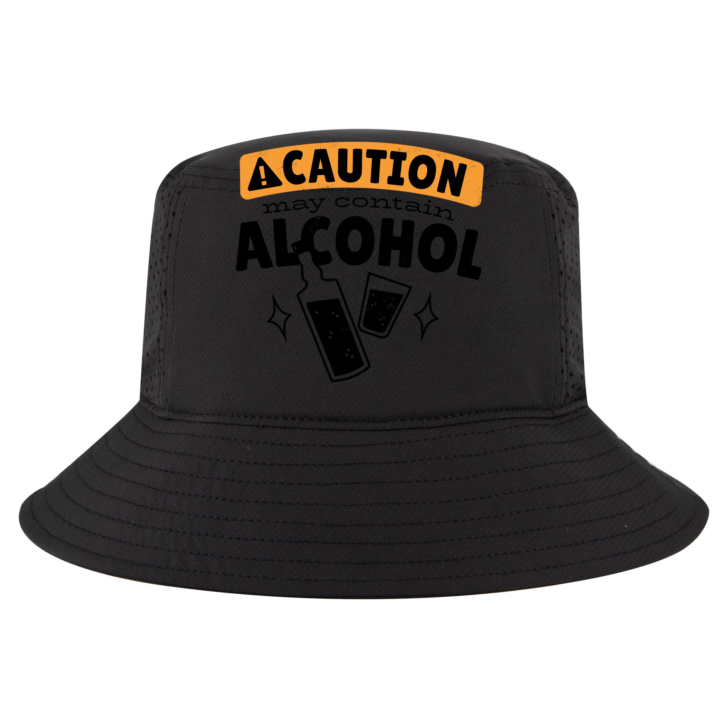 Caution May Contain Alcohol Cropped Pullover Crew