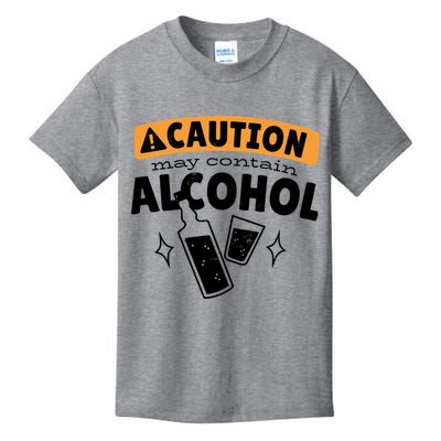 Caution May Contain Alcohol Kids T-Shirt