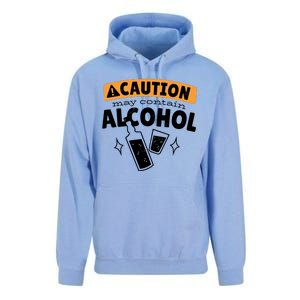 Caution May Contain Alcohol Unisex Surf Hoodie