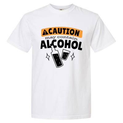 Caution May Contain Alcohol Garment-Dyed Heavyweight T-Shirt