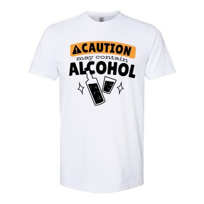 Caution May Contain Alcohol Softstyle® CVC T-Shirt