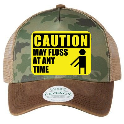 Caution May Floss At Any Time Legacy Tie Dye Trucker Hat