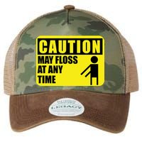 Caution May Floss At Any Time Legacy Tie Dye Trucker Hat
