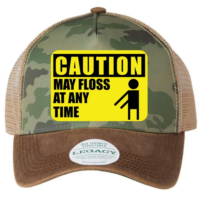 Caution May Floss At Any Time Legacy Tie Dye Trucker Hat