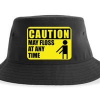 Caution May Floss At Any Time Sustainable Bucket Hat