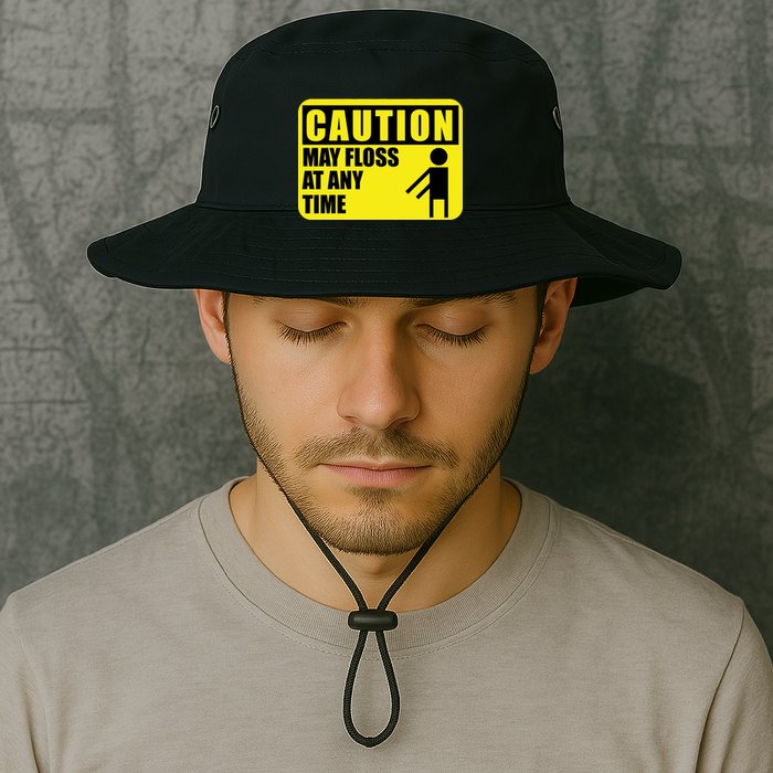 Caution May Floss at Any Time Bucket Hat