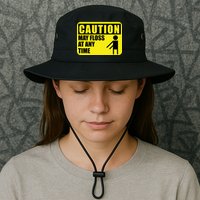 Caution May Floss at Any Time Bucket Hat