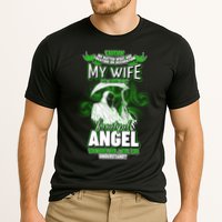 Caution My Wife Will Always Be My Beautiful Angel Hurt Her I Kill You Cooling Performance Crew T-Shirt