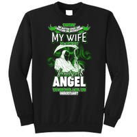 Caution My Wife Will Always Be My Beautiful Angel Hurt Her I Kill You Sweatshirt