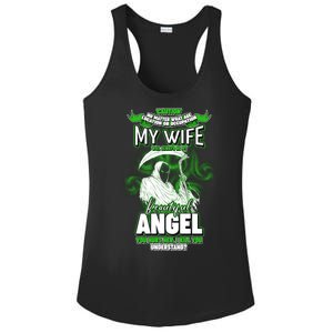 Caution My Wife Will Always Be My Beautiful Angel Hurt Her I Kill You Ladies PosiCharge Competitor Racerback Tank