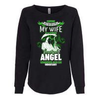 Caution My Wife Will Always Be My Beautiful Angel Hurt Her I Kill You Womens California Wash Sweatshirt