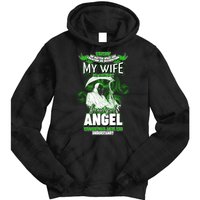 Caution My Wife Will Always Be My Beautiful Angel Hurt Her I Kill You Tie Dye Hoodie