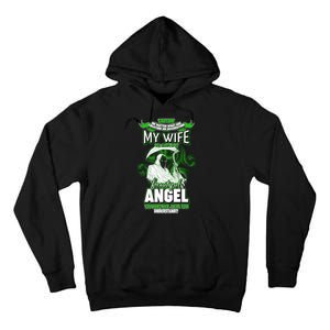 Caution My Wife Will Always Be My Beautiful Angel Hurt Her I Kill You Tall Hoodie