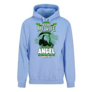 Caution My Wife Will Always Be My Beautiful Angel Hurt Her I Kill You Unisex Surf Hoodie