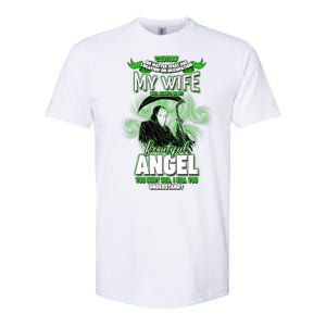 Caution My Wife Will Always Be My Beautiful Angel Hurt Her I Kill You Softstyle CVC T-Shirt