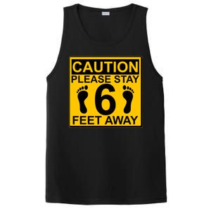 Caution Please Stay 6 Feet Away PosiCharge Competitor Tank