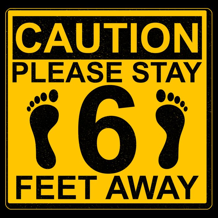 Caution Please Stay 6 Feet Away Wool Snapback Cap