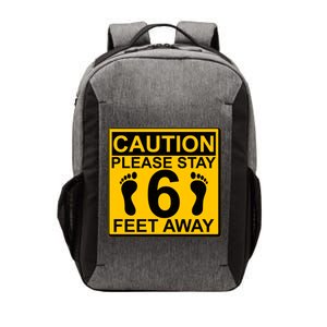 Caution Please Stay 6 Feet Away Vector Backpack