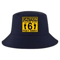 Caution Please Stay 6 Feet Away Cool Comfort Performance Bucket Hat