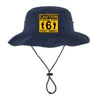 Caution Please Stay 6 Feet Away Legacy Cool Fit Booney Bucket Hat