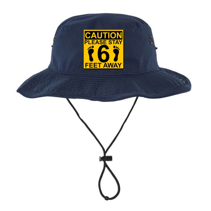 Caution Please Stay 6 Feet Away Legacy Cool Fit Booney Bucket Hat