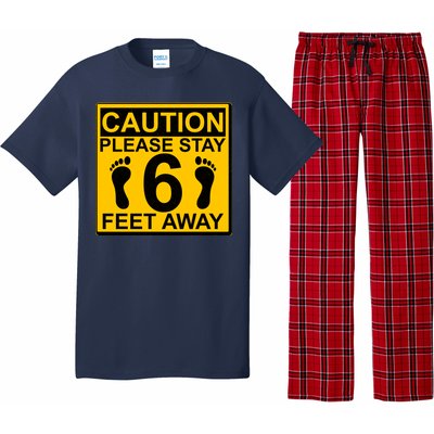 Caution Please Stay 6 Feet Away Pajama Set