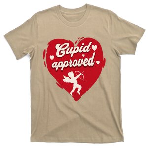 Cupid Approved ValentineS Day Heart Romantic Design T-Shirt