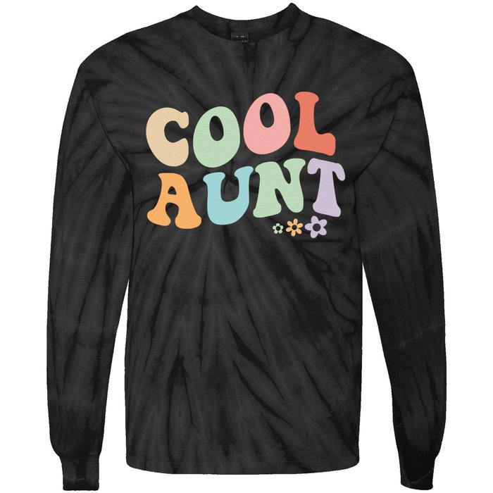 Cool Aunt Vintage Floral Design To Auntie From Niece Tie-Dye Long Sleeve Shirt