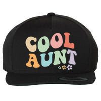 Cool Aunt Vintage Floral Design To Auntie From Niece Wool Snapback Cap