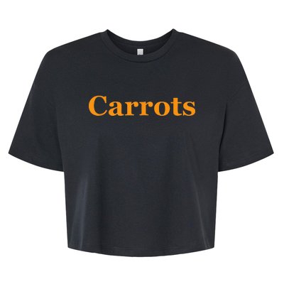 Carrots American Vegetable Bella+Canvas Jersey Crop Tee