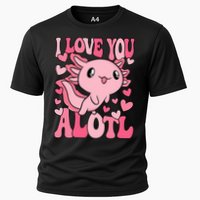 Cute Axolotl Valentines Day Valentine Cooling Performance Crew T-Shirt