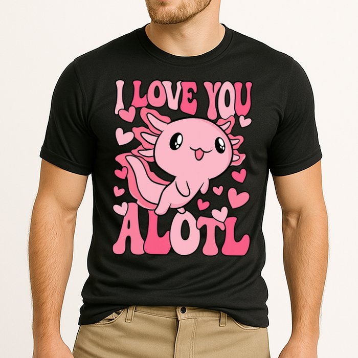 Cute Axolotl Valentines Day Valentine Cooling Performance Crew T-Shirt