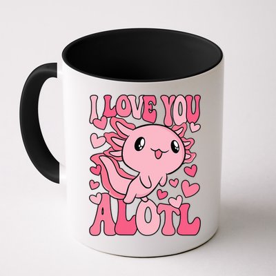 Cute Axolotl Valentines Day Valentine Mug