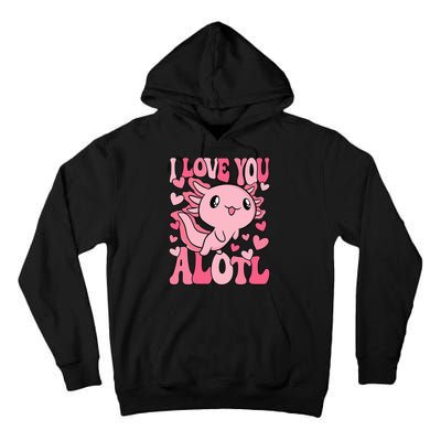 Cute Axolotl Valentines Day Valentine Tall Hoodie