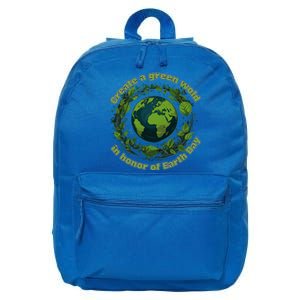 Create A Verdant World In Honor Of Earth Day Cool Gift 16 in Basic Backpack