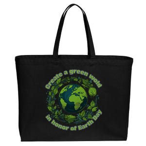 Create A Verdant World In Honor Of Earth Day Cool Gift Cotton Canvas Jumbo Tote